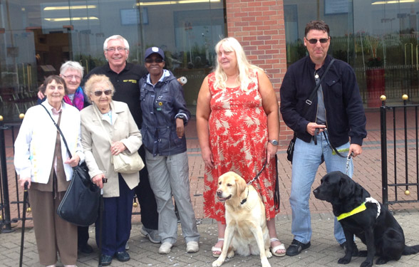 Group photo of blind people outside Sunderland Stadium of Light August 2nd 2014 Group photo of blind people outside Sunderland Stadium of Light August 2nd 2014